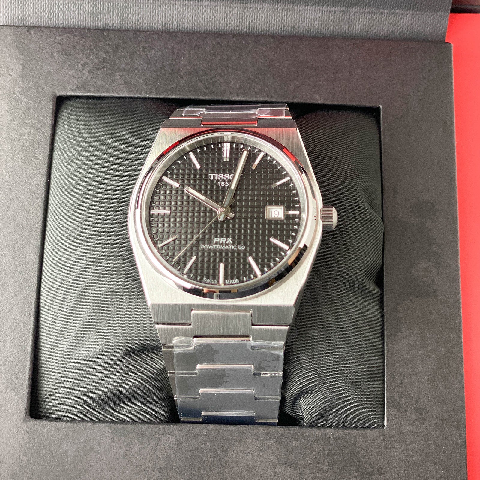 ティソ TISSOT PRX 35mm Powermatic 80 ブラック Shop tissot prx powermatic 80 40mm carbon in Canada | La